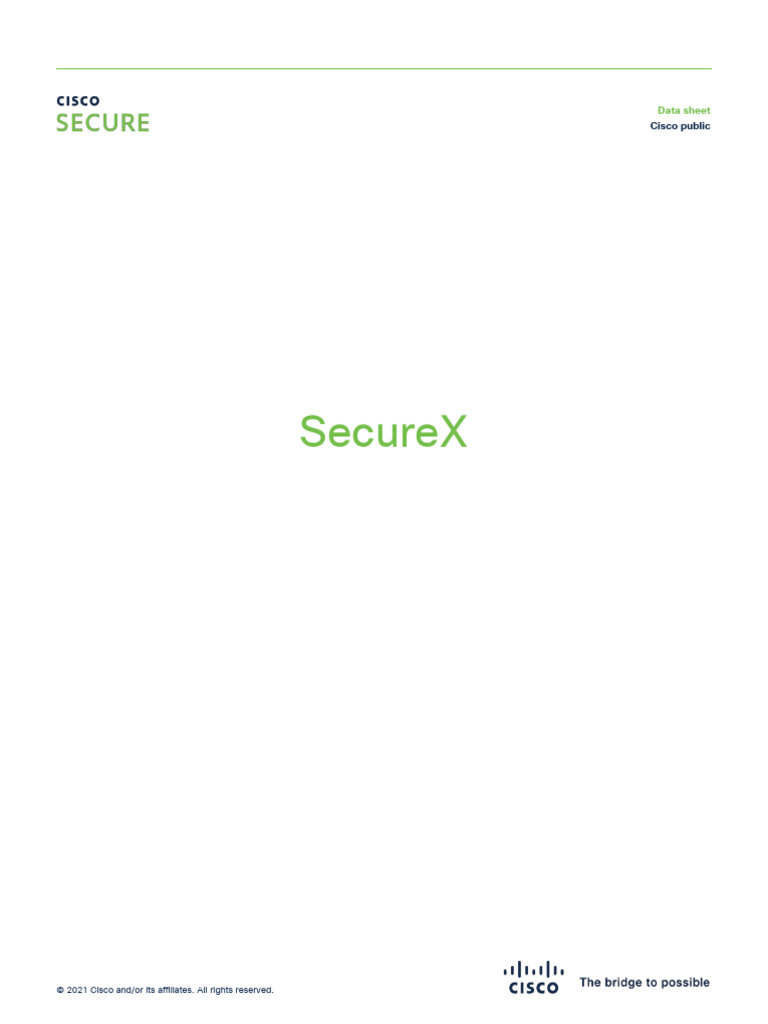 Cisco SecureX Overview and Capabilities | PDF | Firewall (Computing ...