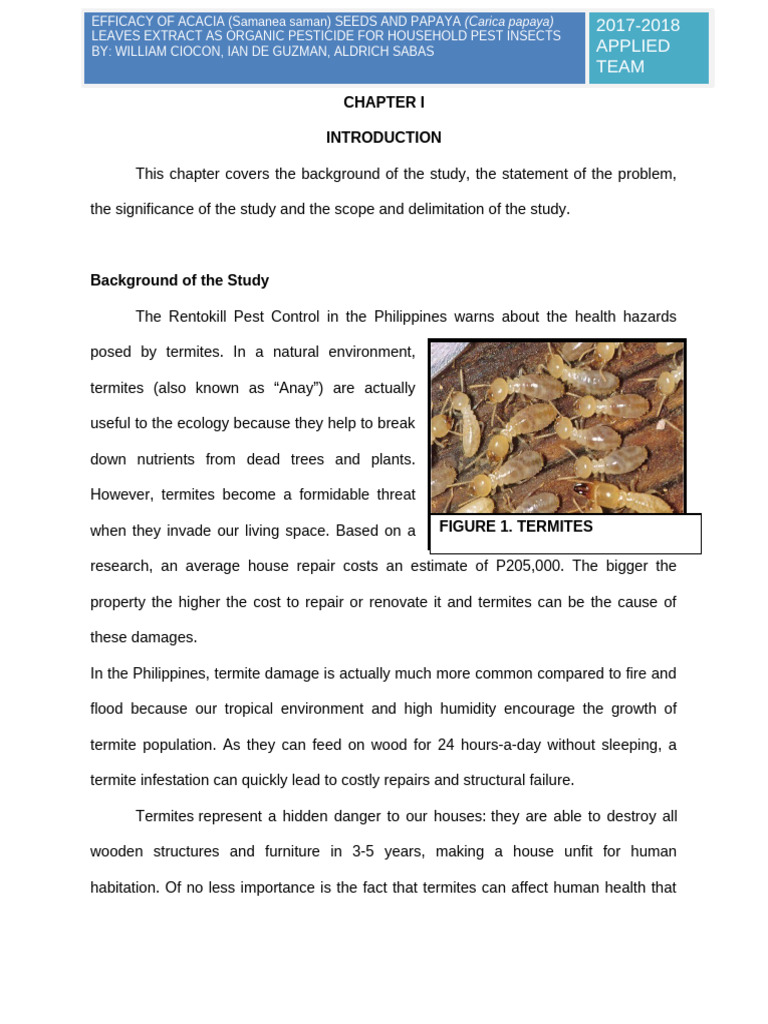 Organic Pesticide from Acacia and Papaya | PDF | Pesticide | Pest ...