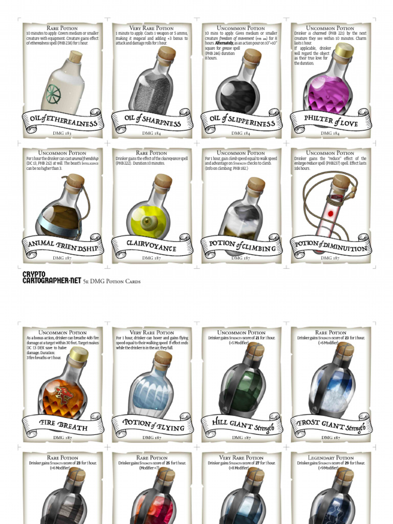 Potion Bottles DMG v2 - JPEGs - Potion+Bottles+DMG+v2+-+JPEGs | PDF