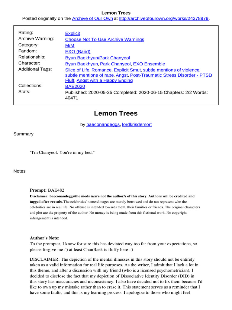 Lemon Trees | PDF