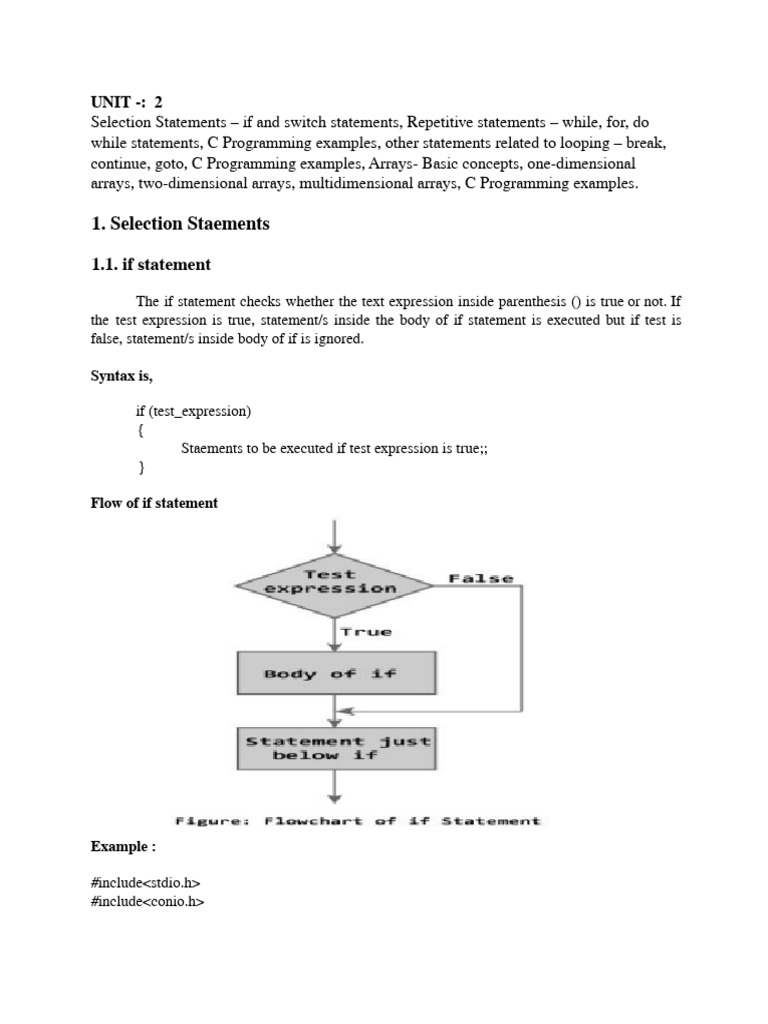 C Programming: Control Statements Explained | PDF | Control Flow ...