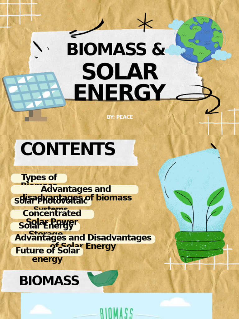 Solar Energy and Biomass Overview | PDF | Solar Power | Photovoltaics