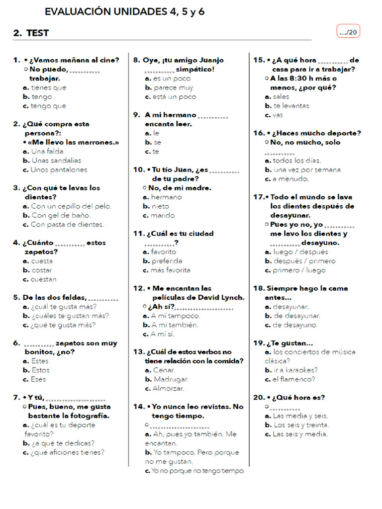 Test 3 4 5 | PDF