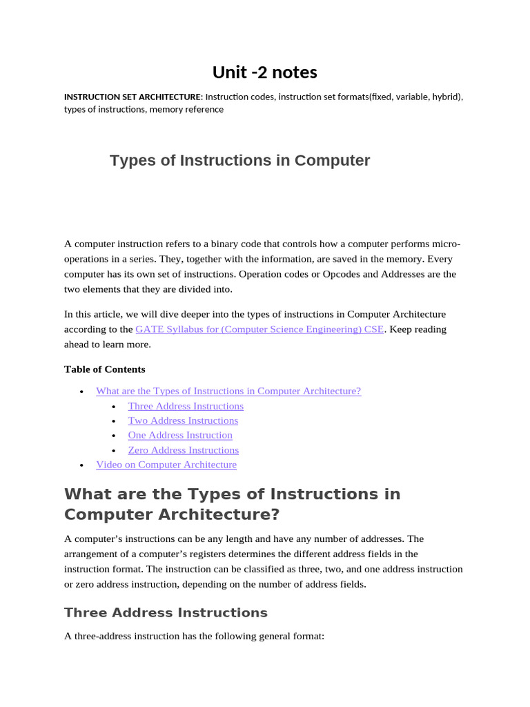 Cao Notes Pdf Central Processing Unit Computer Data Storage
