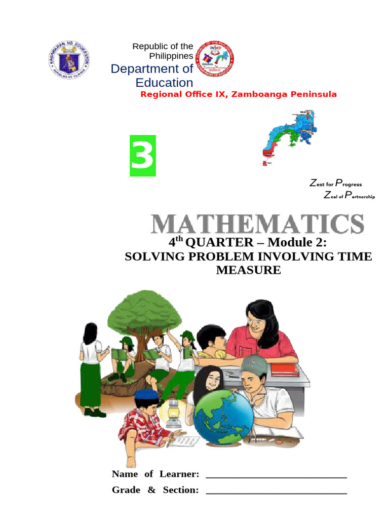 Grade 3 Math: Time Measurement Module | PDF | Learning | Multiplication