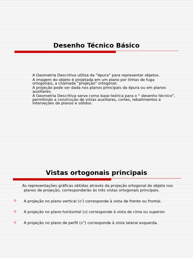 Geometria Descritiva e Desenho Técnico | PDF | Geometria