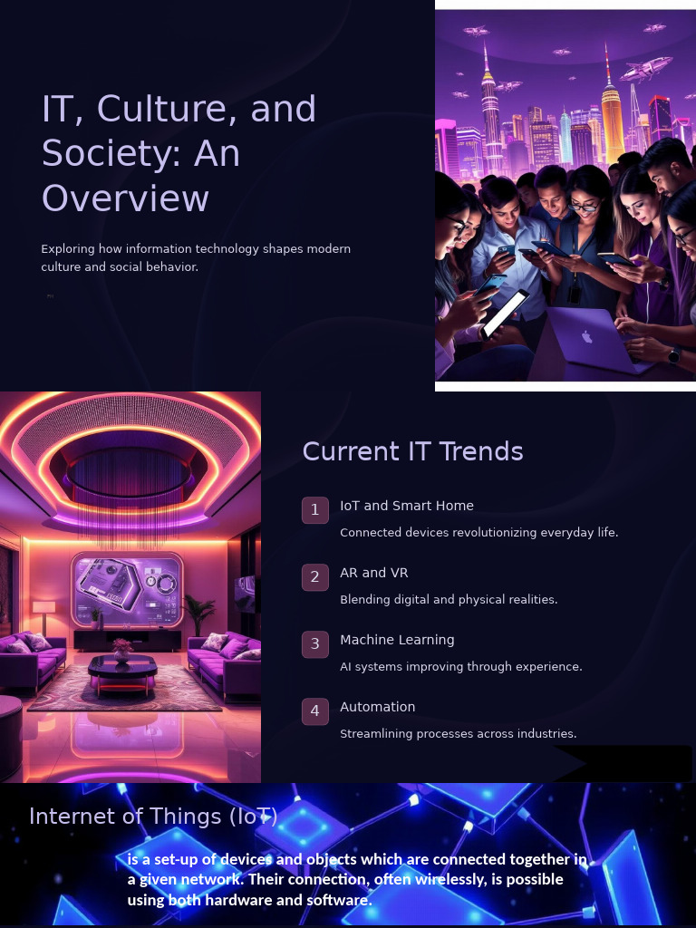 IT's Impact on Culture and Society | PDF | Internet Of Things ...