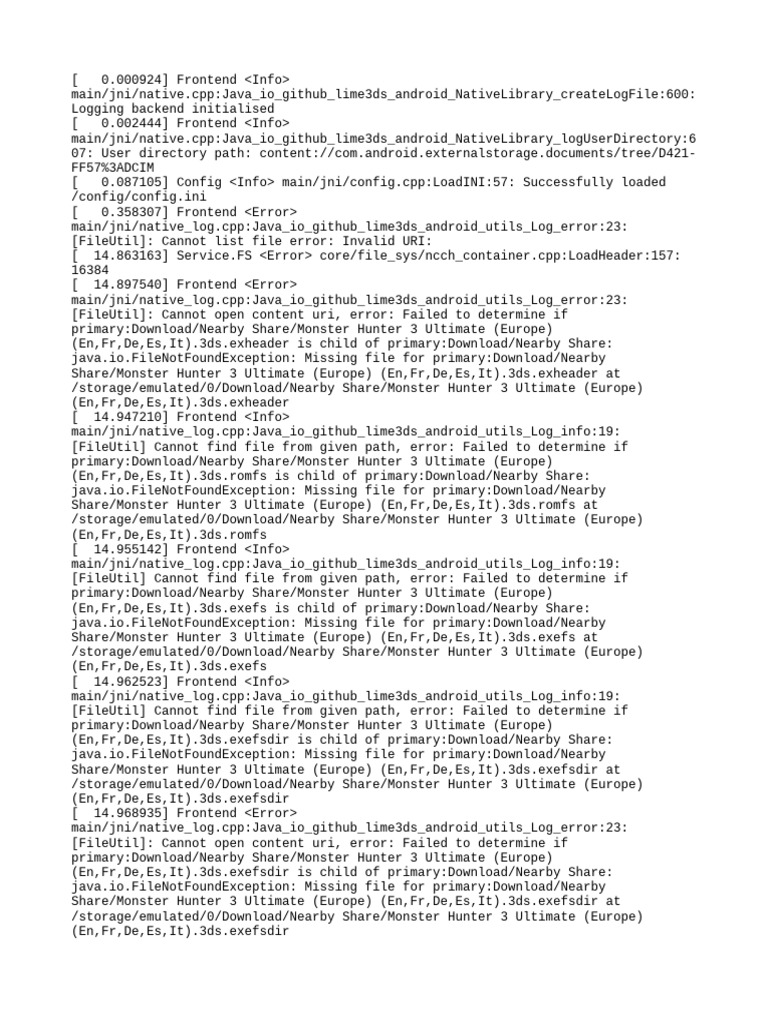 Lime3DS Log File Analysis | PDF | Pointer (Computer Programming ...