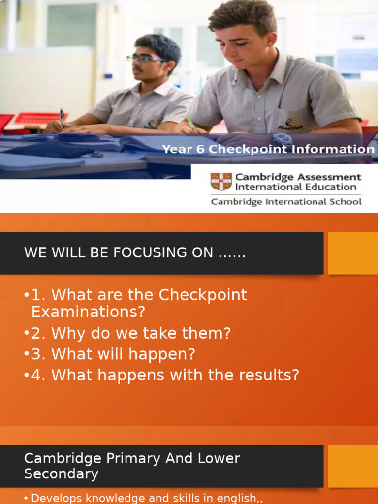 Understanding Cambridge Checkpoint Exams | PDF