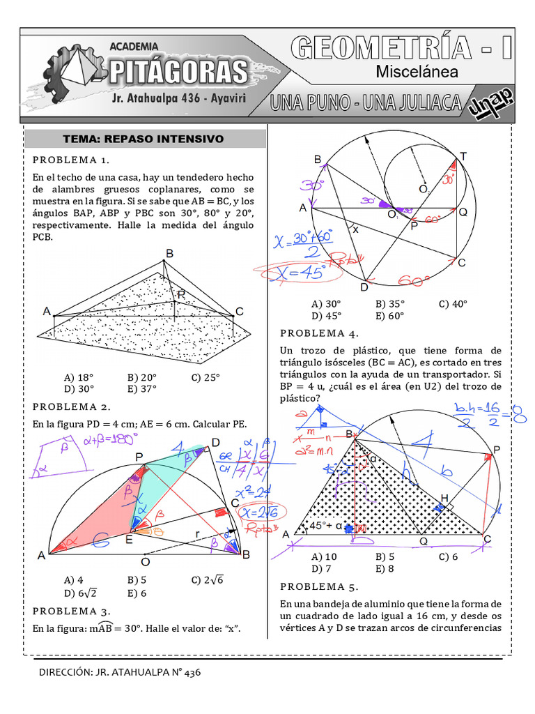 18-03-24 Seminario 240318 181648 | PDF | Triángulo | Geometría euclidiana