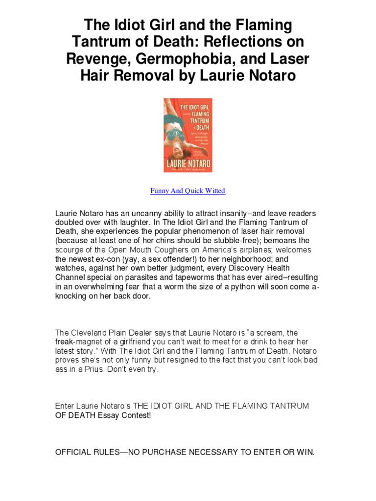 The Idiot Girl And The Flaming Tantrum Of Death Reflections On