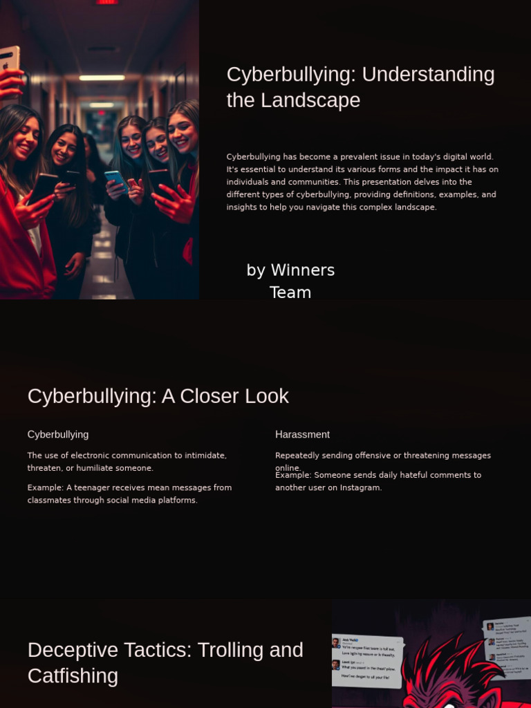 Cyberbullying Understanding The Landscape | PDF | Cyberbullying | Bullying