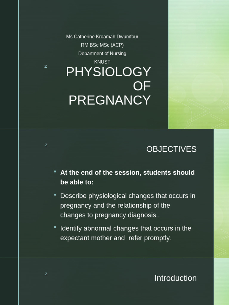 Physiological Changes in Pregnancy | PDF | Uterus | Vagina