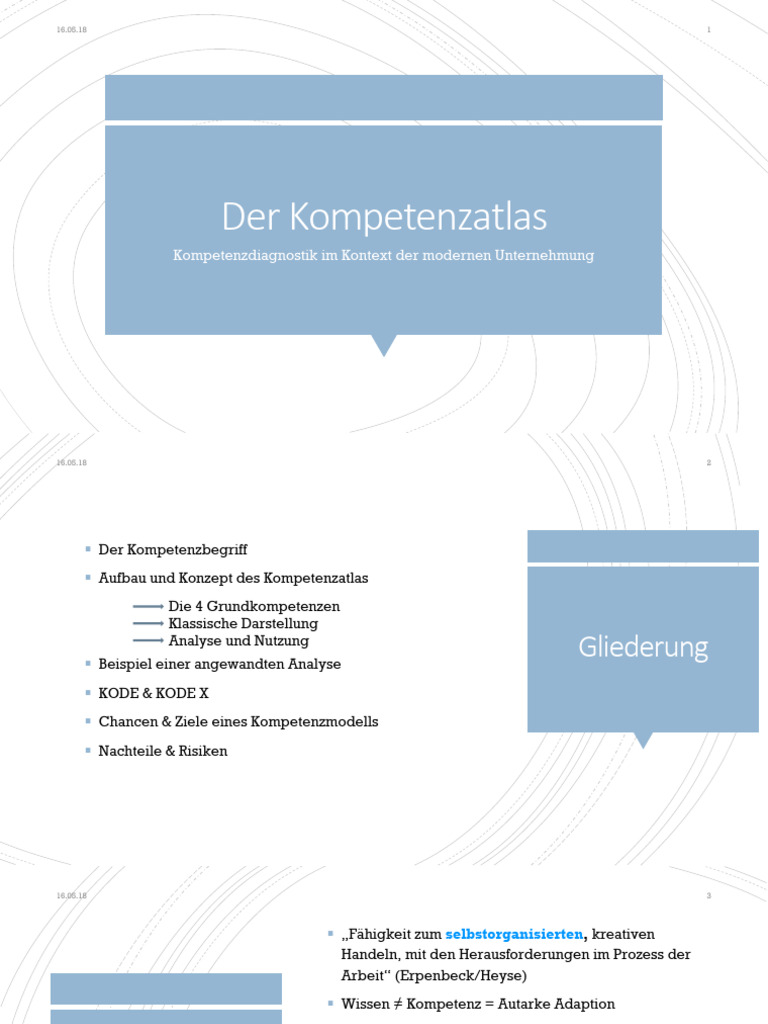 Kompetenzatlas - Prsentation | PDF