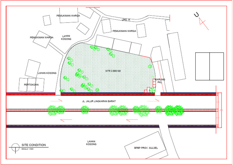 Rencana Site Perumahan 2.800 M2 | PDF
