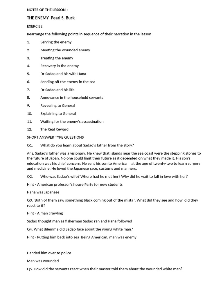 Lesson Notes on 