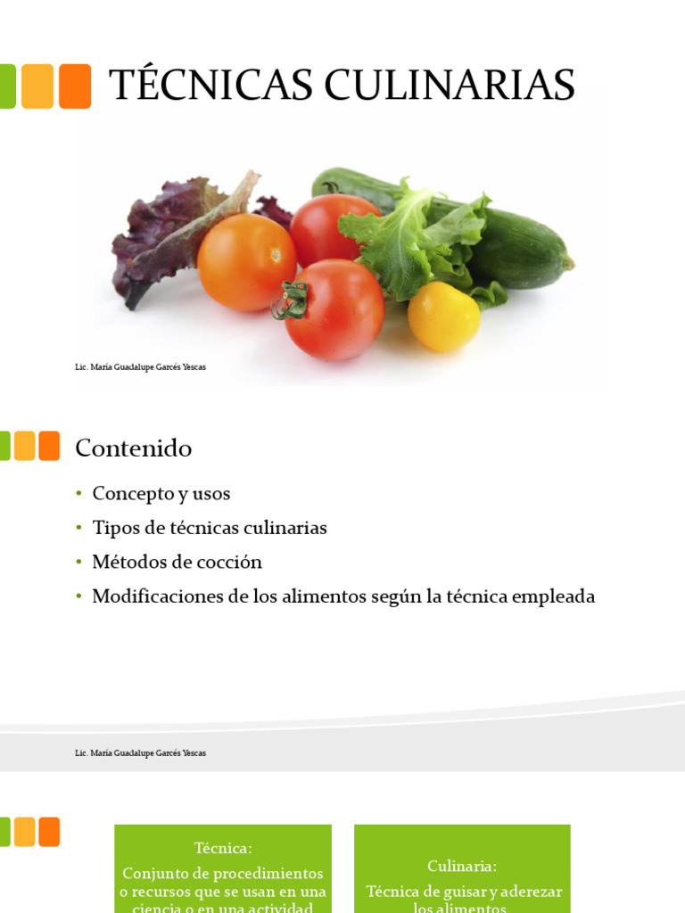 Técnicas Culinarias y Métodos de Cocción | PDF | Alimentos | Cocinando