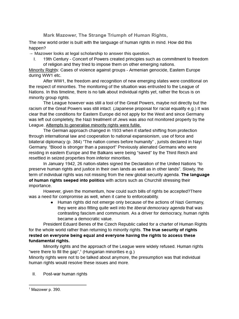 Introduction To Human Rights Law | PDF | Human Rights | Dignity