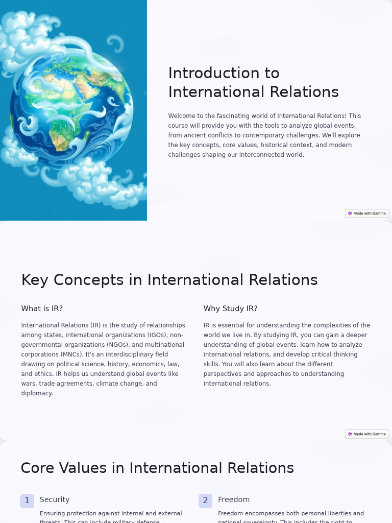 Introduction to International Relations | PDF | International Relations ...