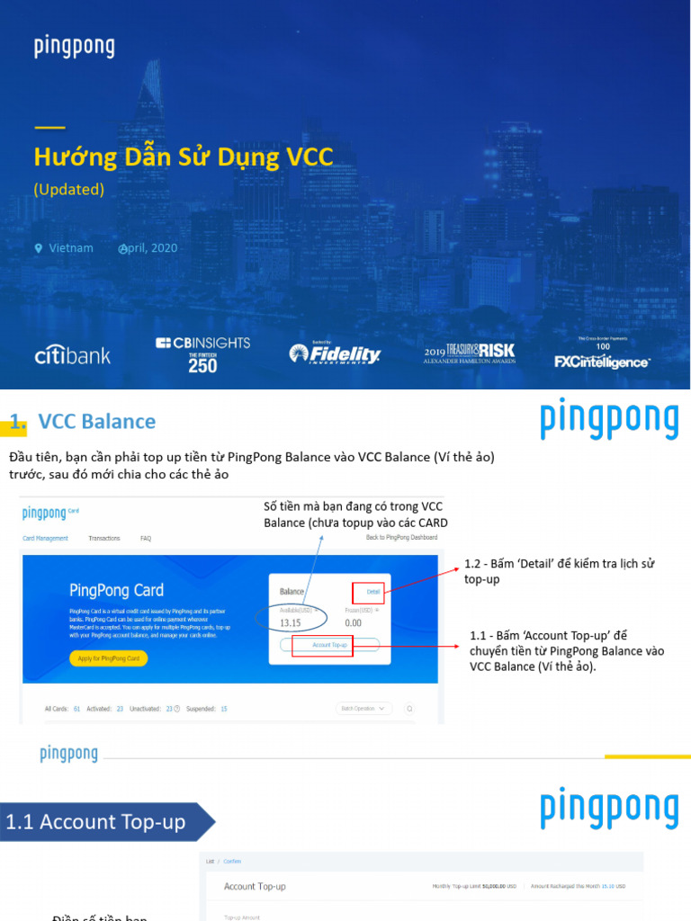 Hướng Dẫn Sử Dụng VCC (Updated) New | PDF