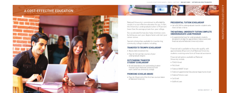 National University Brochure 3 | PDF | Student Financial Aid In The ...