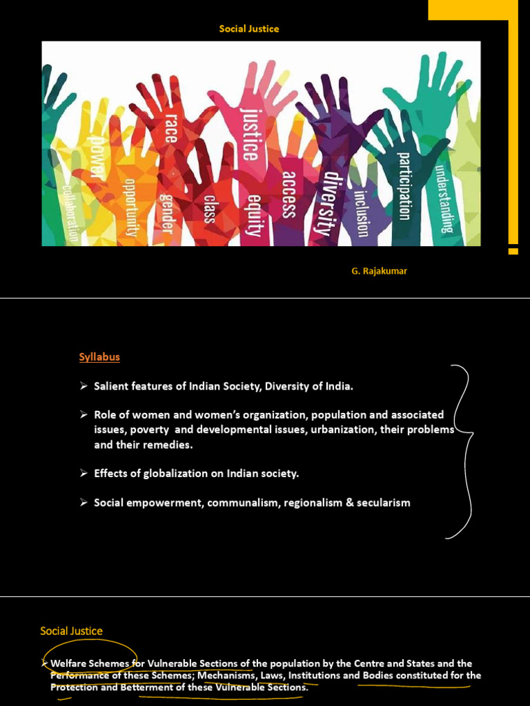 Social Justice and Welfare in India | PDF | Poverty | Poverty ...