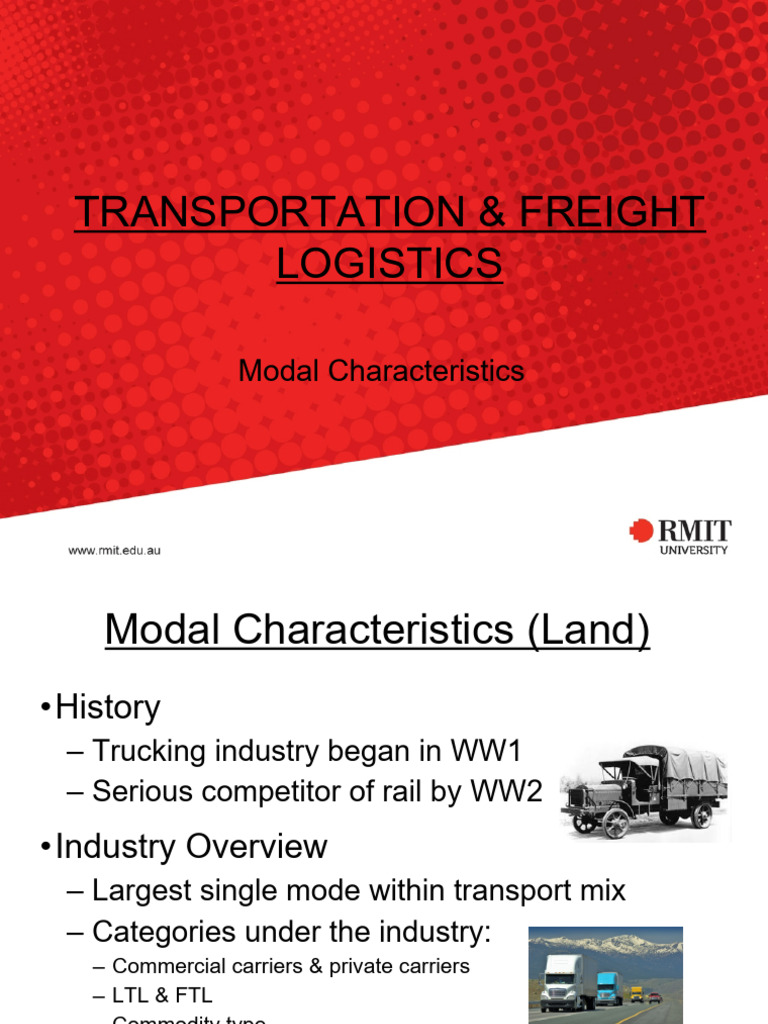 Land, Rail, and Air Freight Logistics Overview | PDF | Rail Freight ...