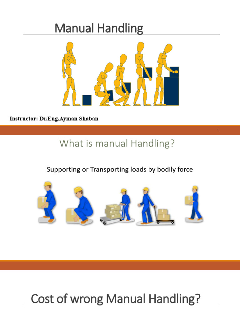 Manual Handling Safety Guidelines | PDF | Safety