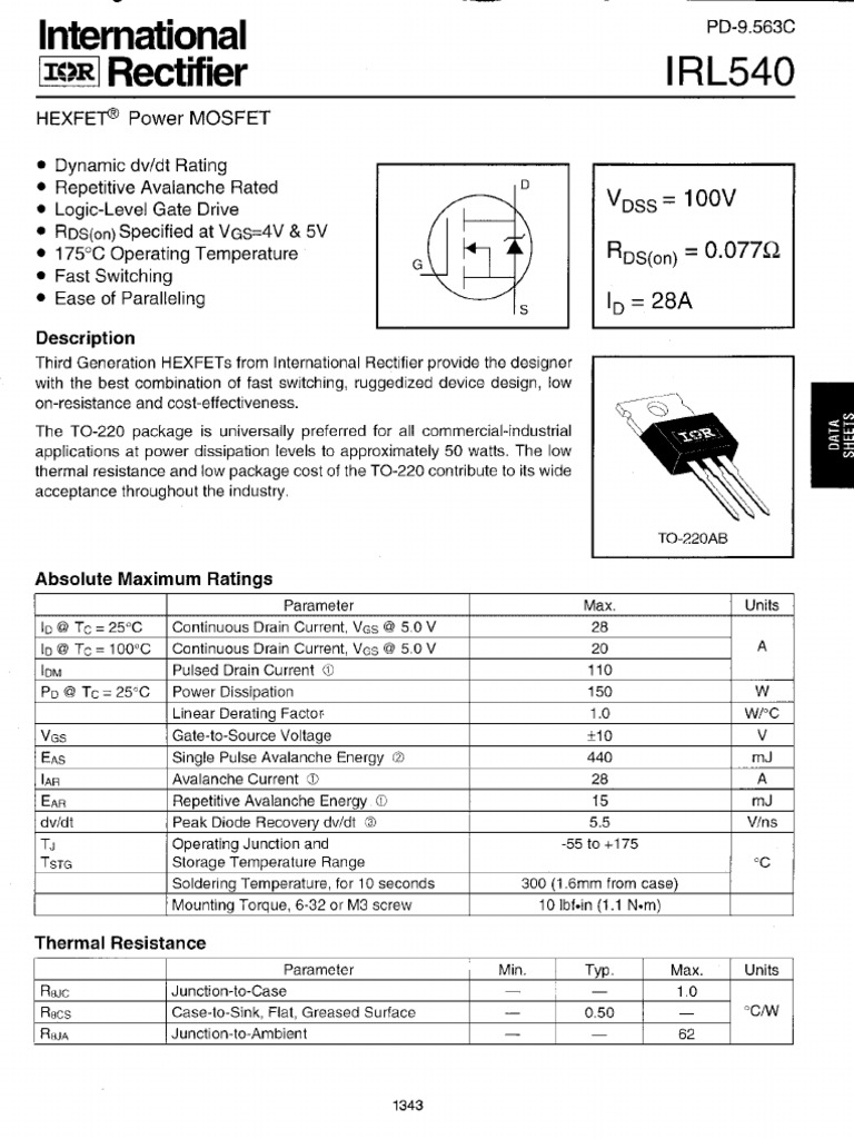 Irl 540 | PDF