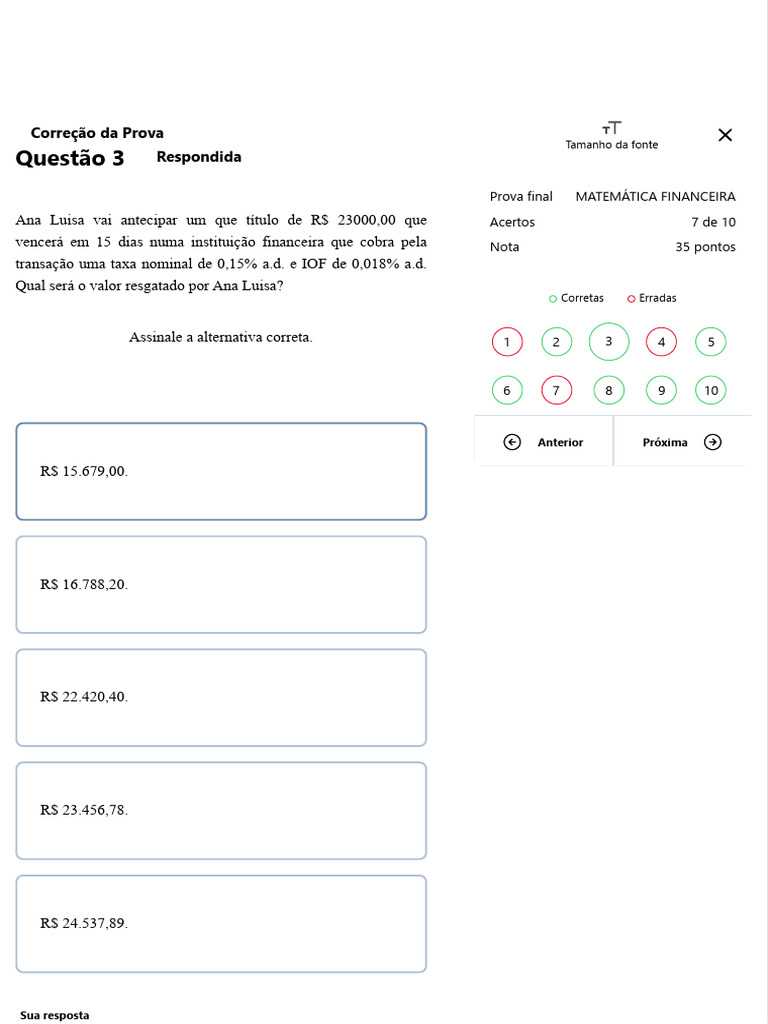 Prova 3 | PDF