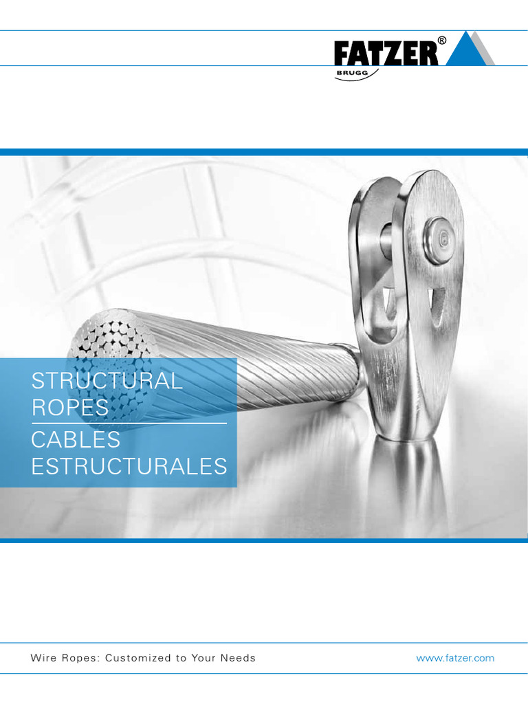 Cables de Acero Personalizados FATZER | PDF | Acero inoxidable | Acero
