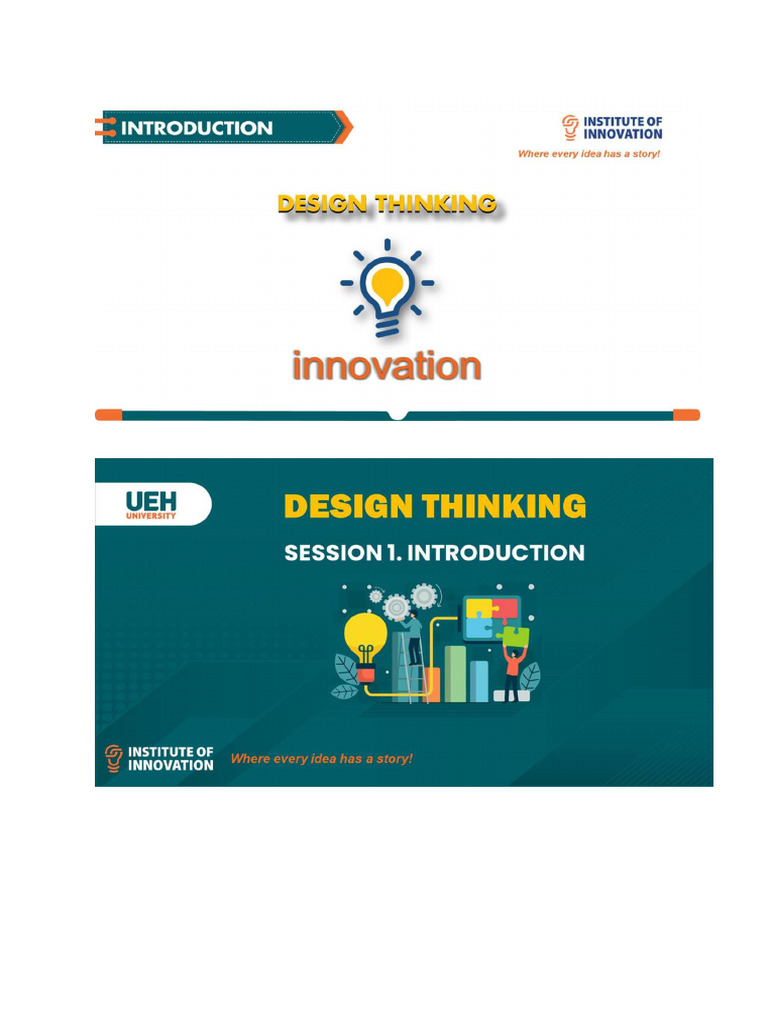 Design Thinking For Innovation (2025) | PDF