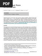 RCH Guidelines: Pediatric Abdominal Pain | PDF | Pain | Constipation