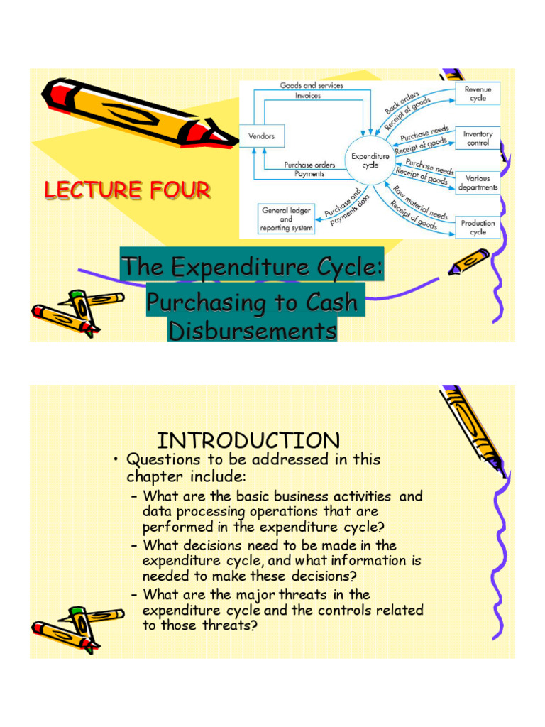 Expenditure Cycle | PDF | Accounts Payable | Inventory