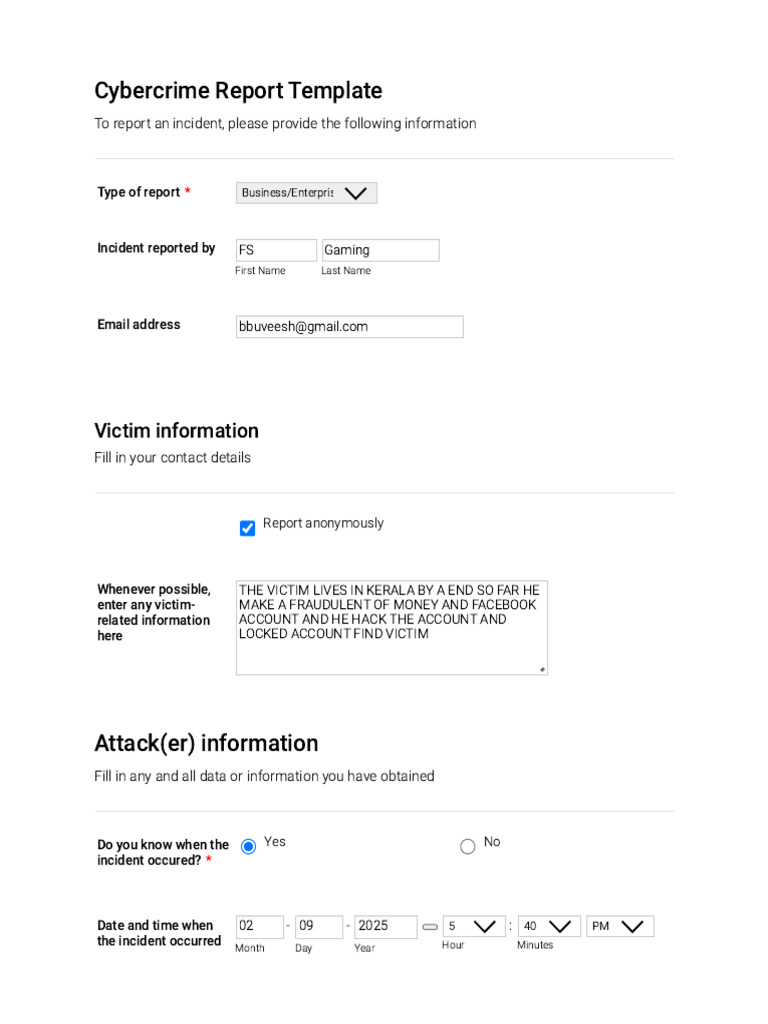 Cybercrime Incident Reporting Guide | PDF | Cybercrime | Cyberspace