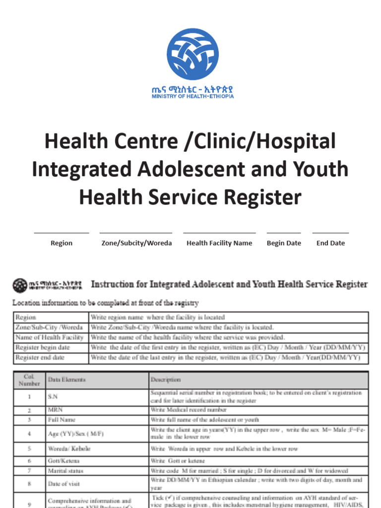 Integrated Adolescent and Youth Health Service - A3 | PDF | Birth ...