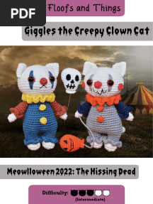 English GigglestheCreepyClownCatPatternbyFloofsandThings