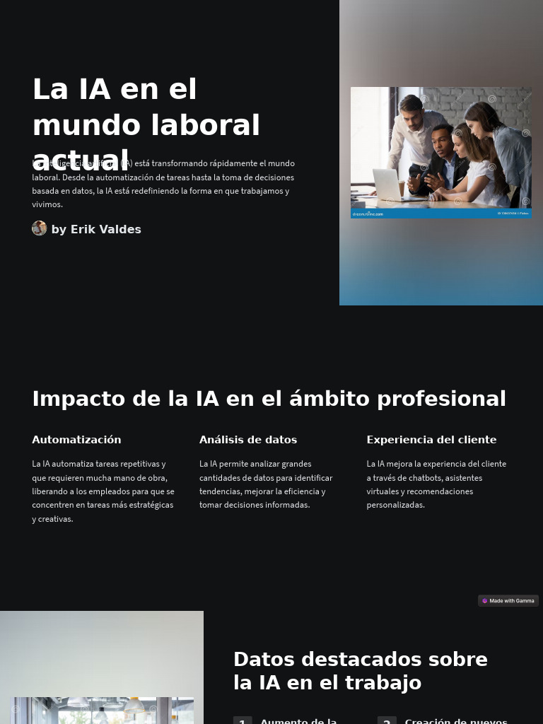 La IA en El Mundo Laboral Actual 4 | PDF | Inteligencia artificial ...