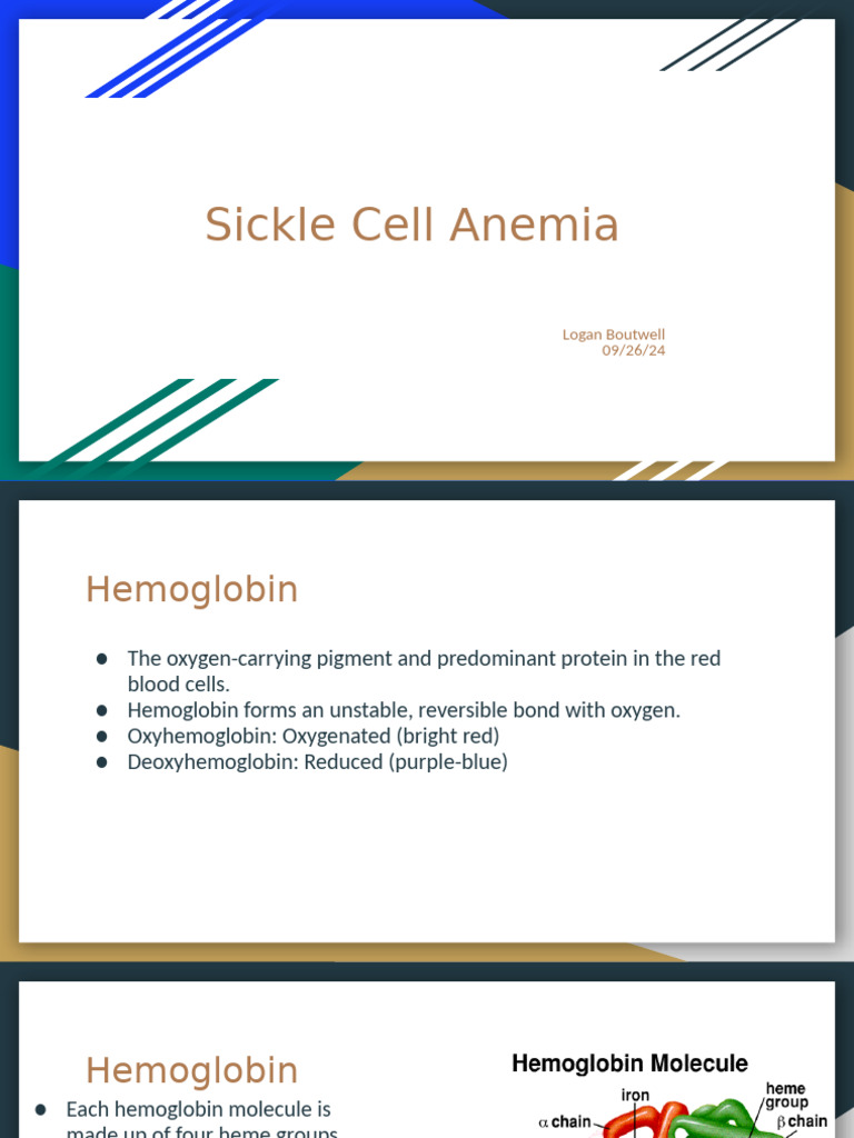 SIckle Cell Anemia | PDF | Hemoglobin | Anemia