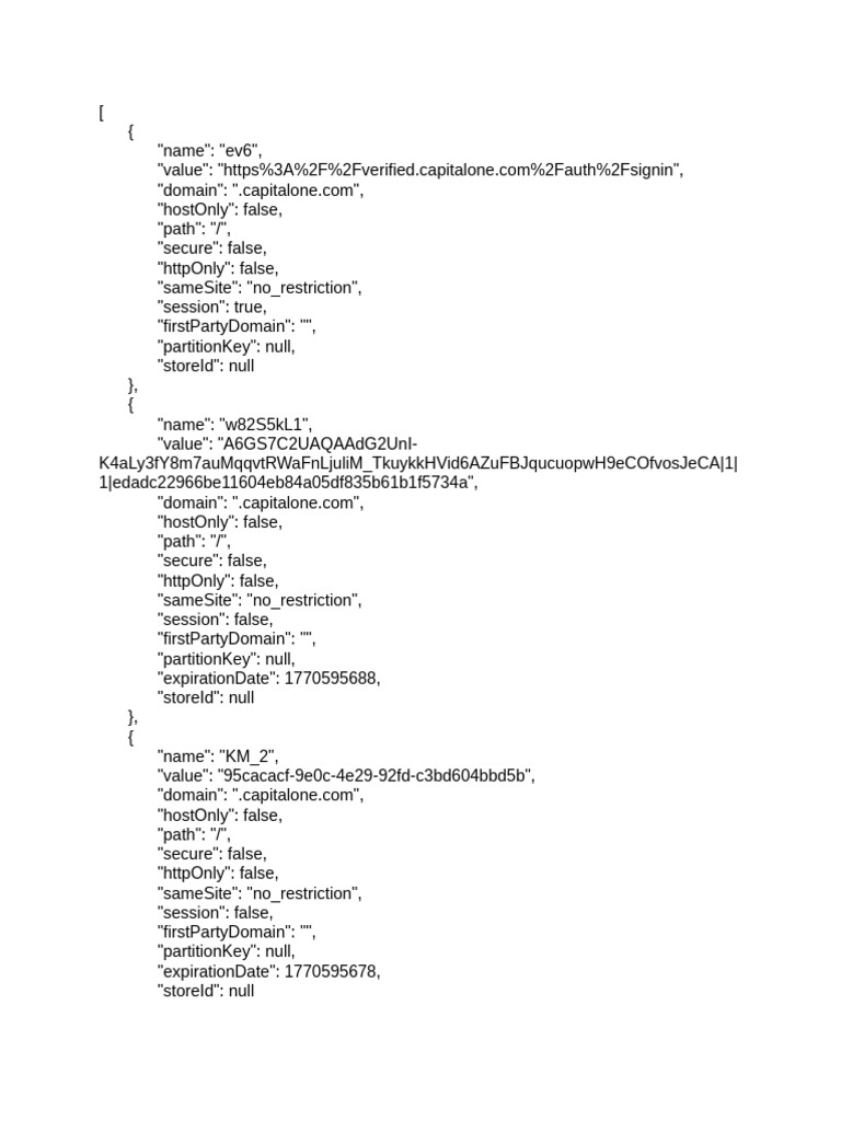 Cookies Capitalone Taiwo | PDF | Sql | Databases