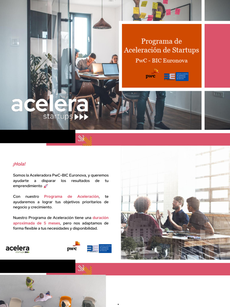 Info Programa Acelera Startups - PwC-BIC Euronova (2023.12) | PDF ...