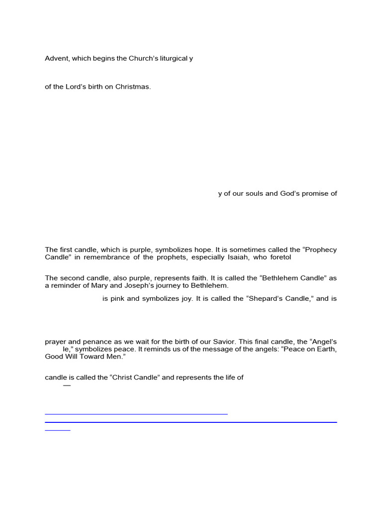 THE PURPOSE AND SYMBOLISM OF THE ADVENT WREATH AND CANDLES PDF