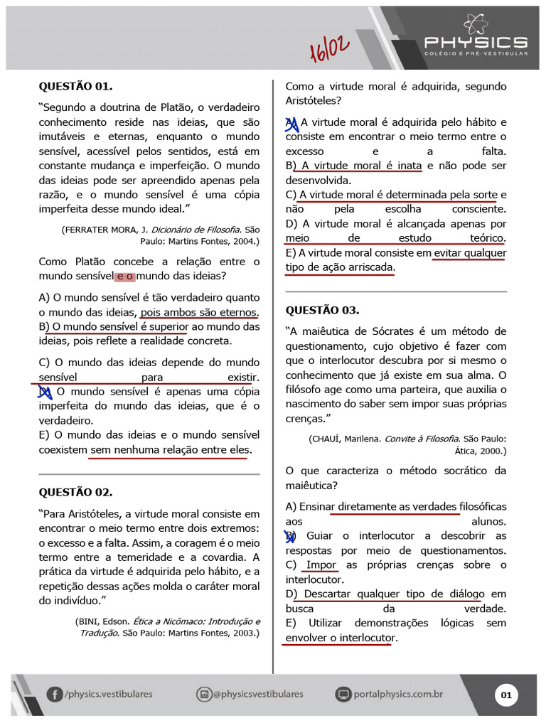 Material Extra Physics Gabaritado_241007_090653 | PDF | Justiça | Crime ...