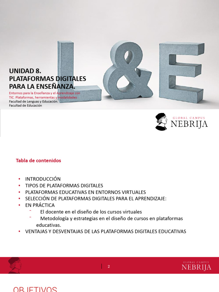 Unidad 8 Plataformas Digitales para La Enseñanza | PDF | Moodle | Enseñando