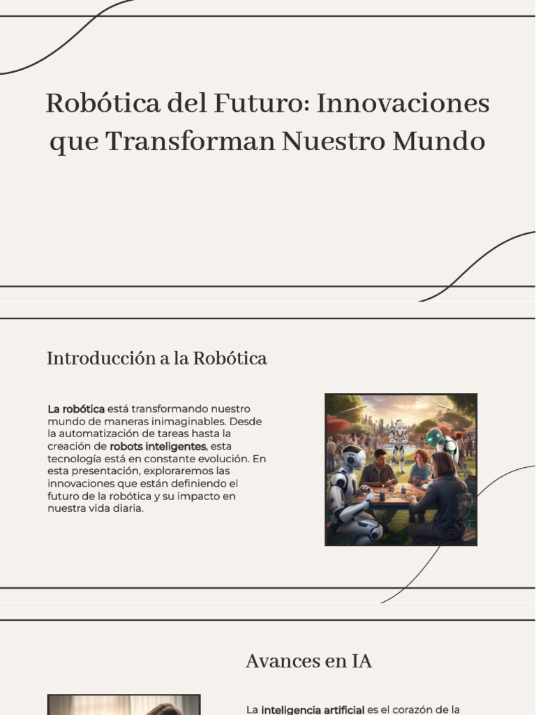 Innovaciones en Robótica del Futuro | PDF | Robótica | Robot