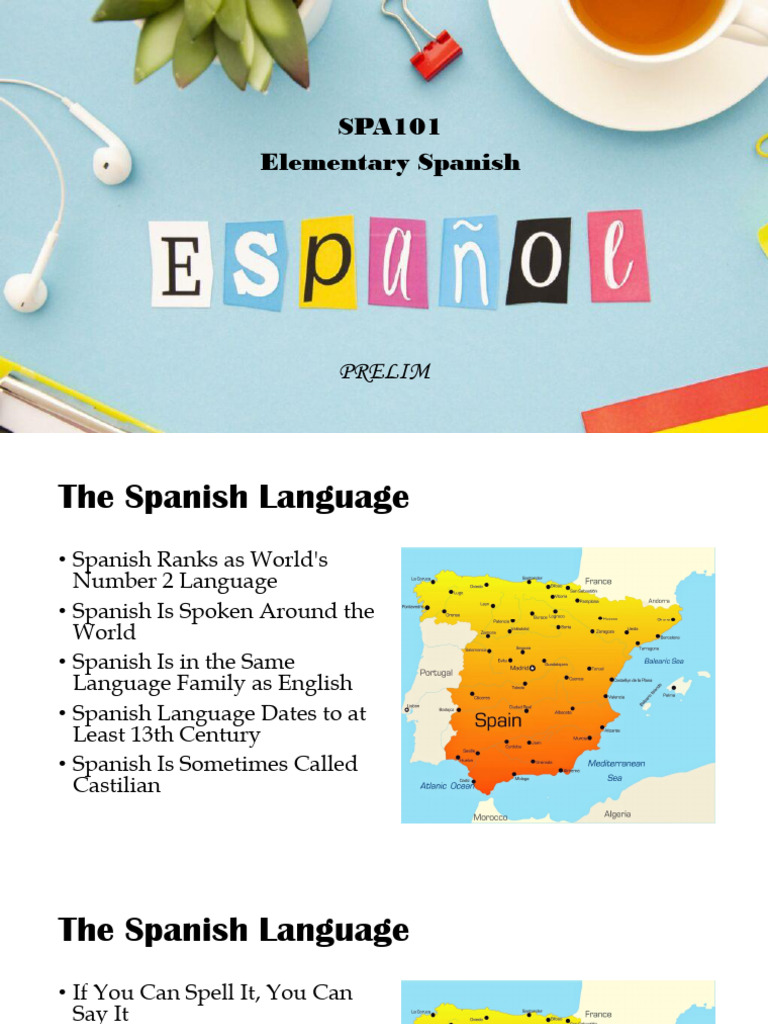 SPA101 Prelim | PDF | Spanish Language | Alphabet