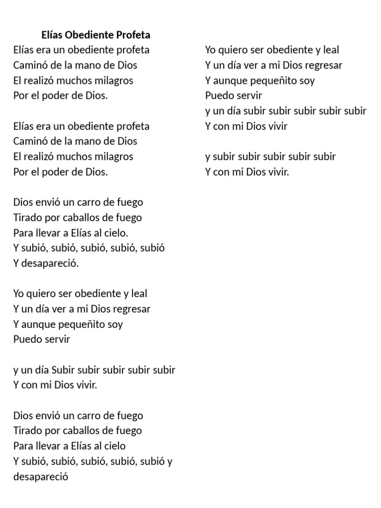 Elías: Profeta de Obediencia y Milagros | PDF