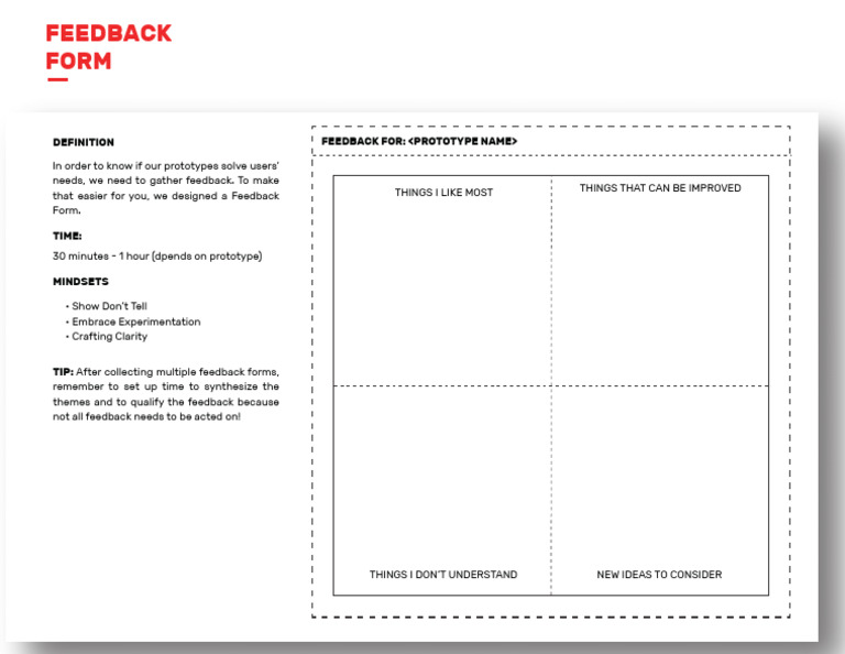 Feedback Form | PDF