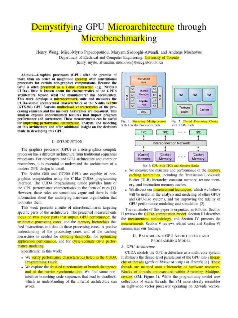 Demystifying Nvidia GPU Microarchitecture | PDF | Cpu Cache | Graphics ...