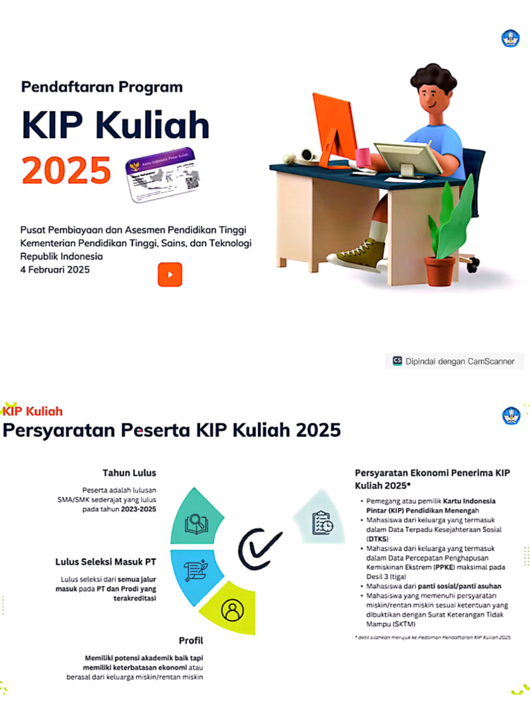 Panduan Pendaftaran Kip K | PDF